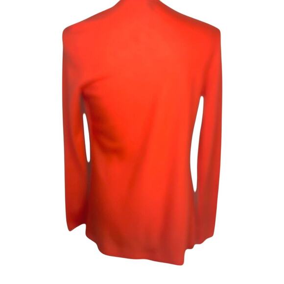 Eileen Fisher orange peach 100% cashmere waterfall open cardigan size XS - Picture 3 of 6